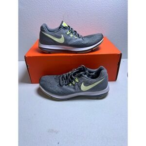 Nike Running Shoes Gray‎ Lime Green Women Size 9 #2972
